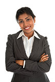 Indian business woman arms crossed
