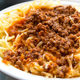 Italian meat sauce pasta 