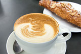 Cup of Caffe Latte Closeup