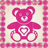 Card with teddy bear 