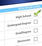 high school education level survey