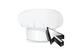 chef hat and cursor.