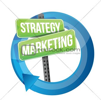 strategy and marketing illustration design