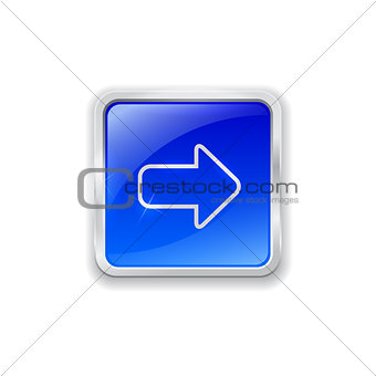 Arrow icon on blue button