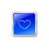 Heart icon on blue button