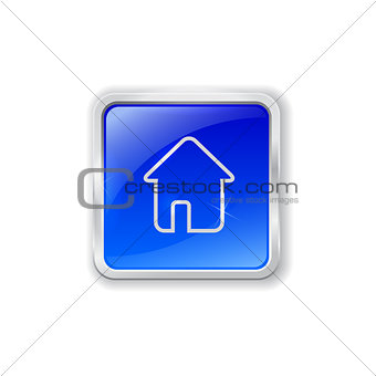 Home icon on blue button