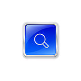 magnifier icon on blue button