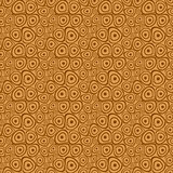 Doodle circles sand yellow seamless background