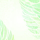 Abstract green floral background left