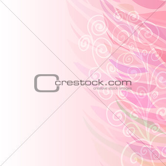 Pure Abstract pink floral background pattern right