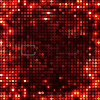 round black red mosaic spots all sides