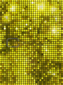 Bright yellow rectangle mosaic