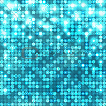 Light blue abstract sparkling background with circles