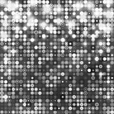 Silver abstract sparkling background with circles