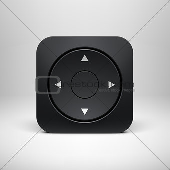 Technology Black Joystick App Icon