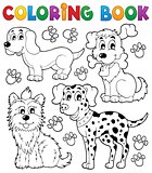 Coloring book dog theme 5