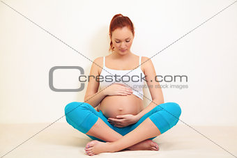 pregnant sitting