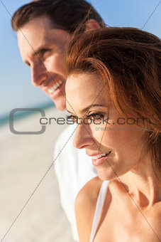 Middle Aged Man Woman Couple At Beach
