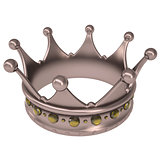 Bronze crown decorated with yellow sapphires