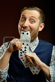 Playing cards trick