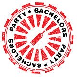 bachelors party stamp