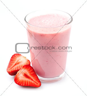 Fresh strawberry  fruits and smoothies