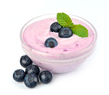 yogurt with berry