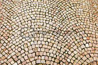 Cobblestone Pattern On Czech Street