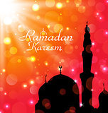 Celebration card for Ramadan Kareem