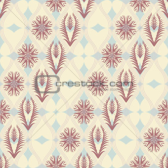Seamless floral pattern in japanese style