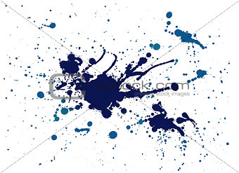 blue splash painting