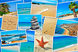 spanish beaches collage