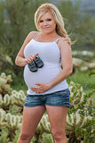 Pregnant Blonde Model