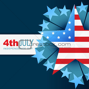 american independence day vector flag