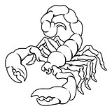 Stylised Scorpion illustration