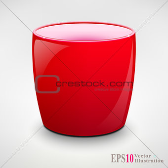 Isolated Realistic Tea Cup or Coffey Mug. Vector Illustration