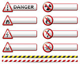 Danger sign banner