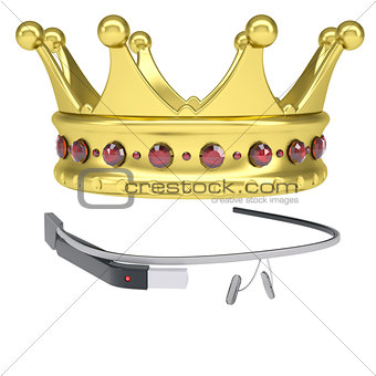 Google Glass and a golden crown