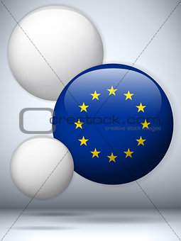 Europe Flag Glossy Button