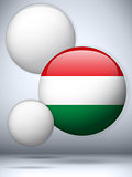 Hungary Flag Glossy Button