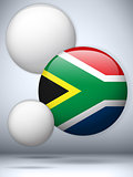 South Africa Flag Glossy Button