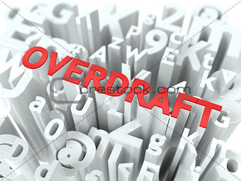 Overdraft. The Wordcloud Concept.