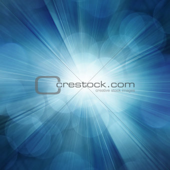 Blue rays abstract background