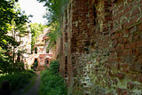 brick wall of old castle Balga