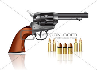 Gun And Bullets