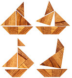tangram sailing boats