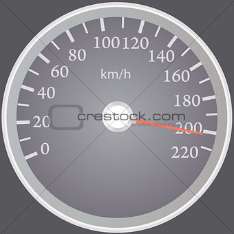 Realistic speedometer