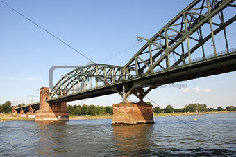 The Suedbruecke over the Rhine in Cologne, Germany