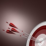 Bull's Eye, Perfect Shot, Business Concept