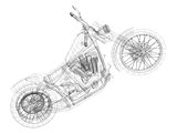Sketch concept motorcycle